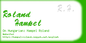 roland hampel business card